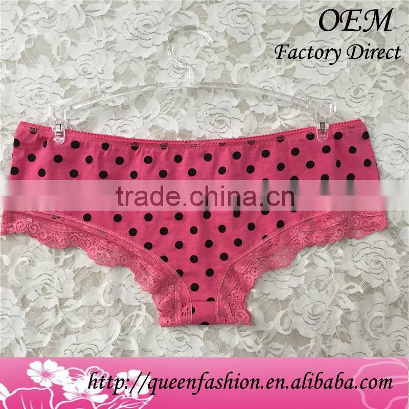 Popular comfortable boyshort women lace hipster hot wet panties