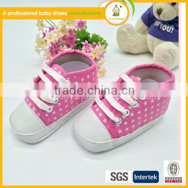 Hottest fashionable shoes infants and soft canves baby shoes