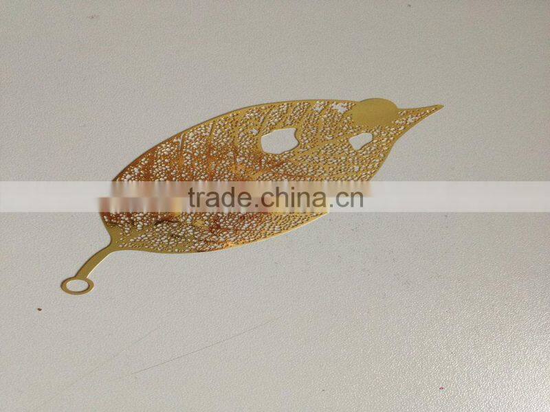 brass material gold leaf metal bookmarks