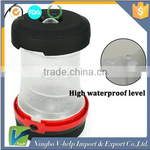Cheapest camping light 3 mode waterproof 250 lumens mini flashlight foldable camping led lantern