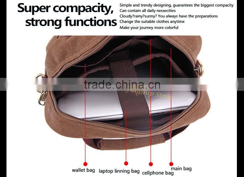 Travel Bag Hanging Army Green Rucksack Back Pack from India