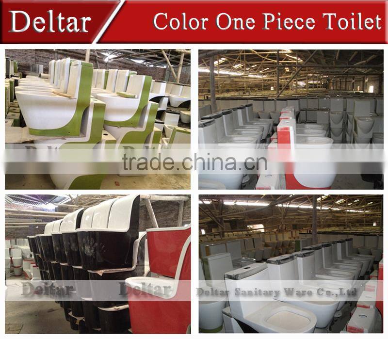 ideal standard sanitary ware toilet, two colored toilet wc,Kuwait one piece colored toilet