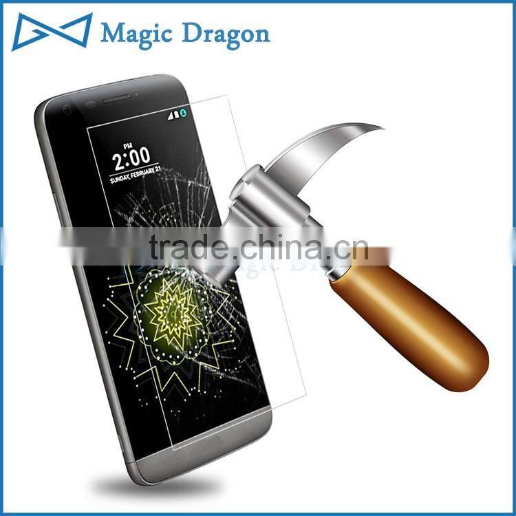 2016 New Product !!! 9H Anti-Shock 2.5D tempered glass mobile screen protector for LG G5