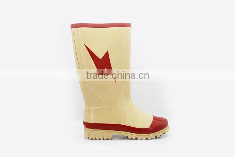 New Products Environmental Waterproof chicken printed rubber rain boots