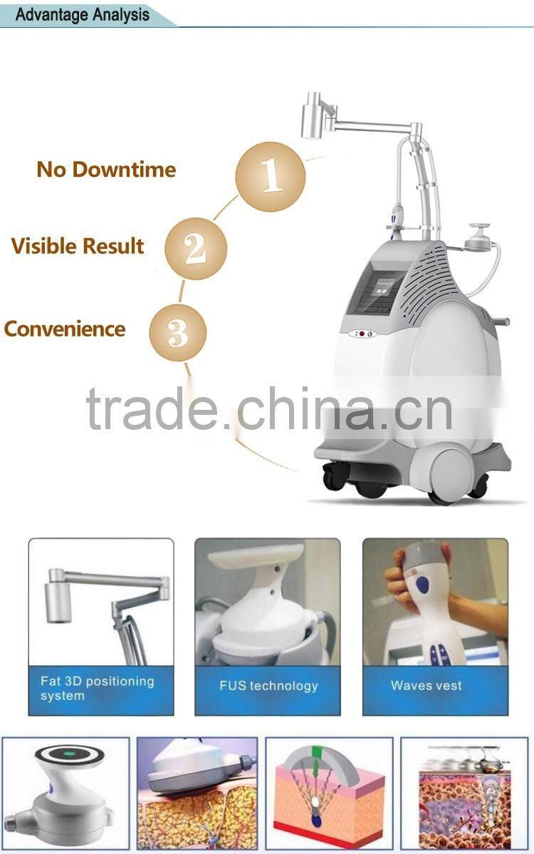 2016 Best selling focused ultrasound salon use machine for women body shape