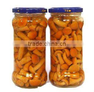 Marinated Nameko in glass jars