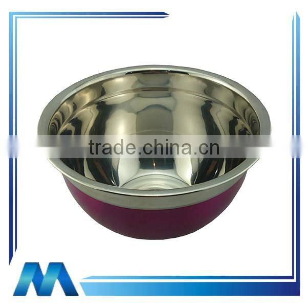 high quality mixing stainless steel salad bowl