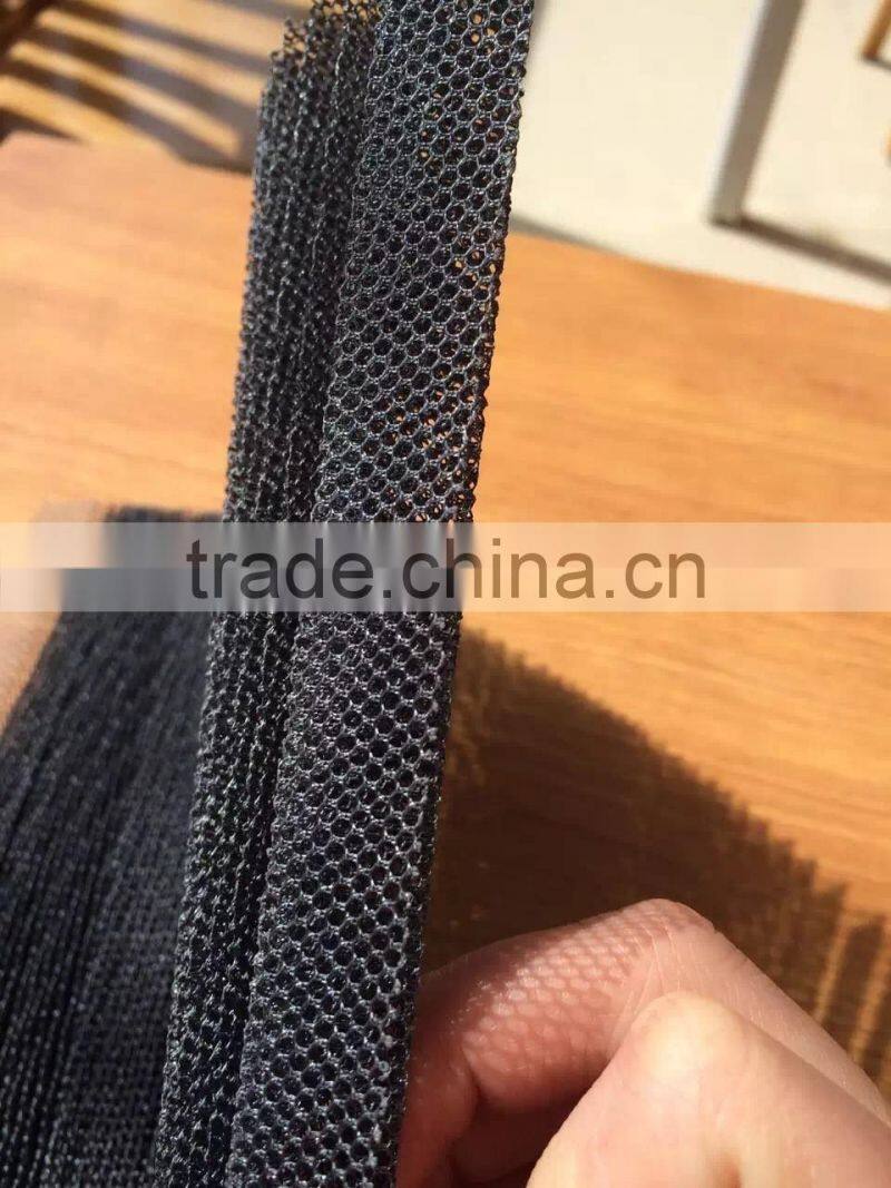 Fiberglass Black Gray Plisse Insect Screen Mesh/Pleated Mosquito Net/Fiber glass Plicated Insect Mesh with Print