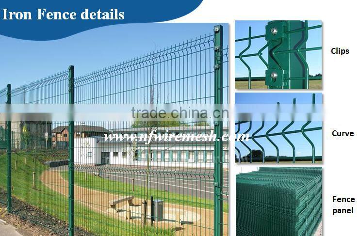 PVC Coated Frame Finishing and Metal Frame Material double wire welded fence(Guangzhou Factory)