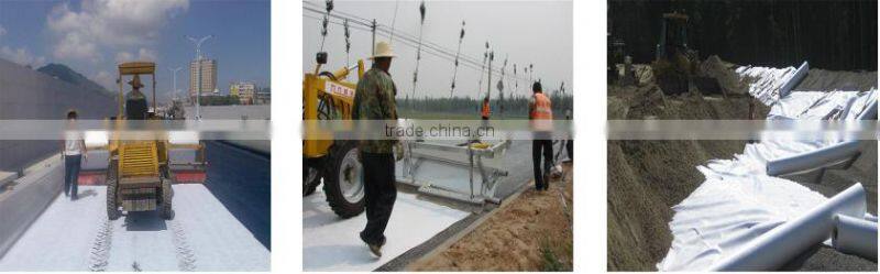 200g PET short fiber needle punched nonwoven geotextile