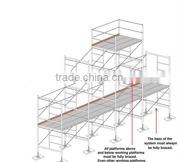 Customized Q195 Q235 Q345 Hot Dip Galvanized Scaffolding Ladder