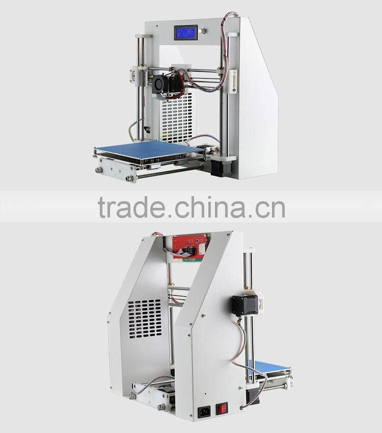 JGAURORA Mini Metal Frame Desktop Cura FDM DIY 3D Printer Kit Machine 3D Metal Printer A3 Pirce Printing 10 Types of Filament