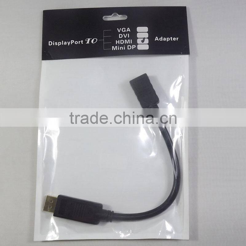 Displayport to HDMI Cable Adapter 15CM w/IC (DP Male to HDMI Female)