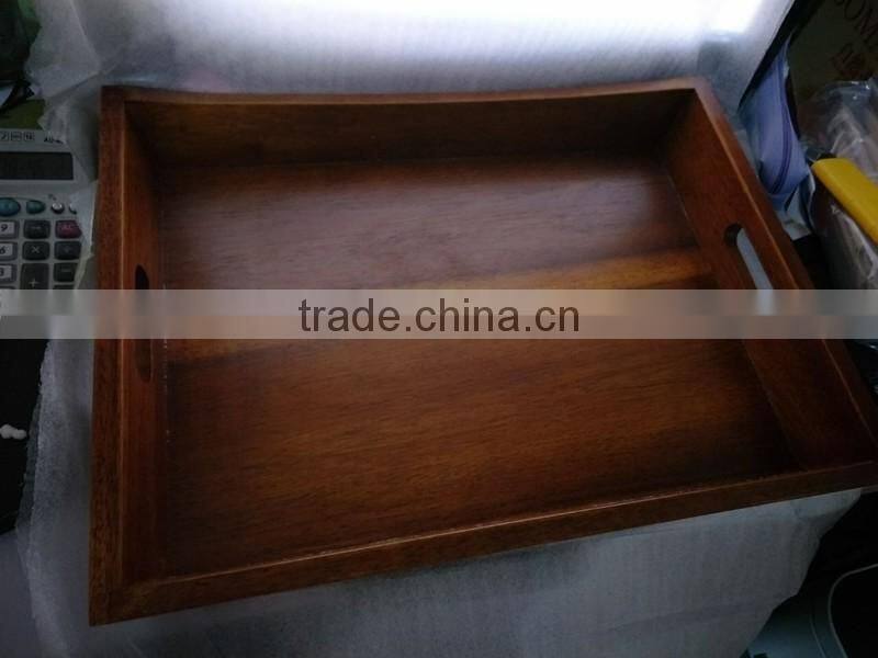 High quality wooden Welcome hotel amenity tray coffee trays
