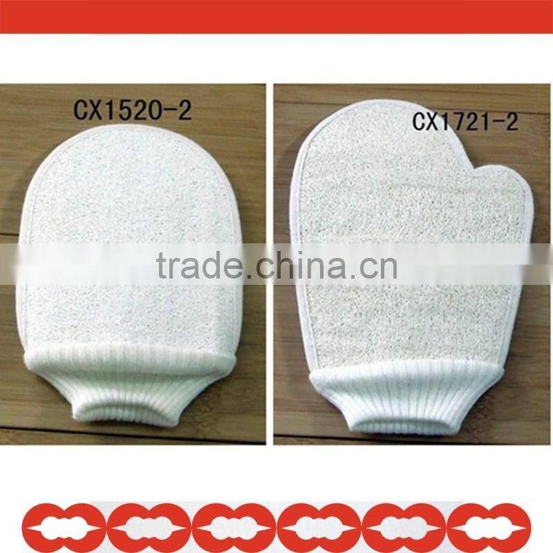 loofah sponge scrubber glove for bath exfoliating