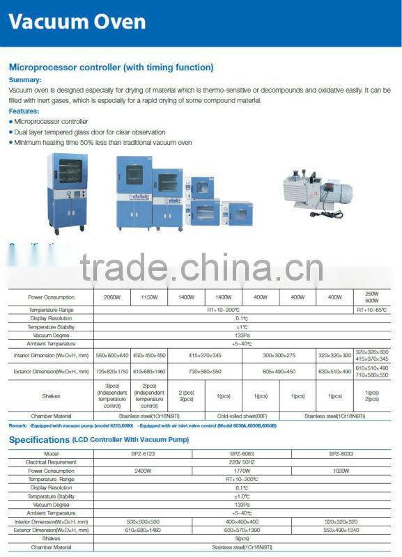 DZF-6500 Best seller vacuum lab drying oven with factory price