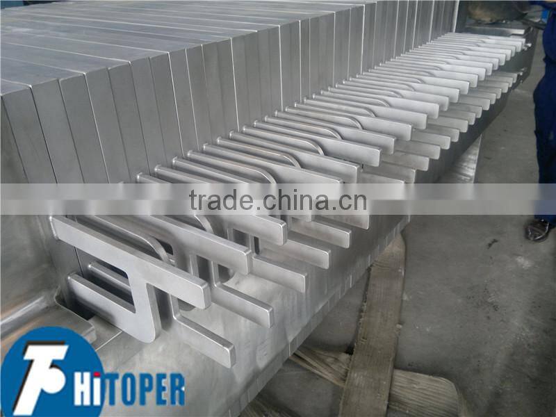 Large filter press capacity for wine,beer purification of stainless steel material