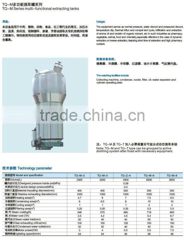 TQ-M Series muti-functional extracting tank