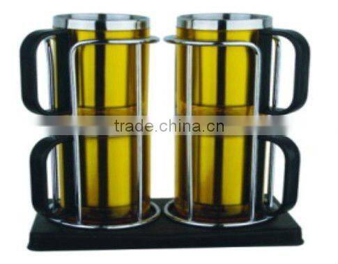 BPA free double wall travel mug travel cup with lid