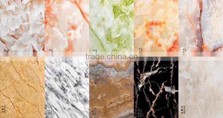 Cold lamination membrane sheet marble design high gloss pvc self adhesive film