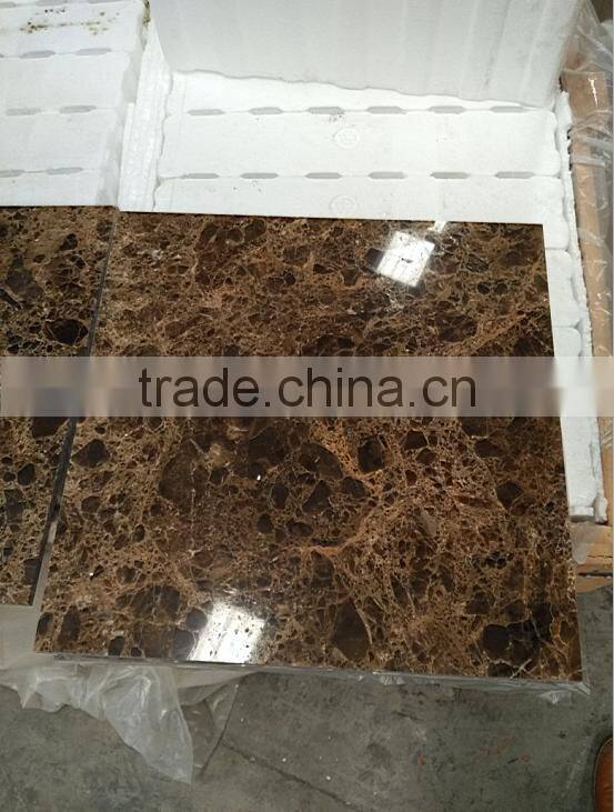Solid surface dark emperador marble, composite marble tile