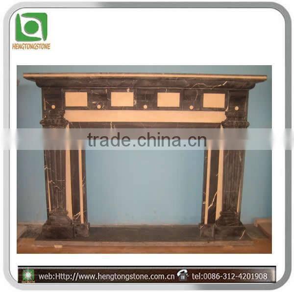 Color Mixed fireplace mantel marble in fireplaces