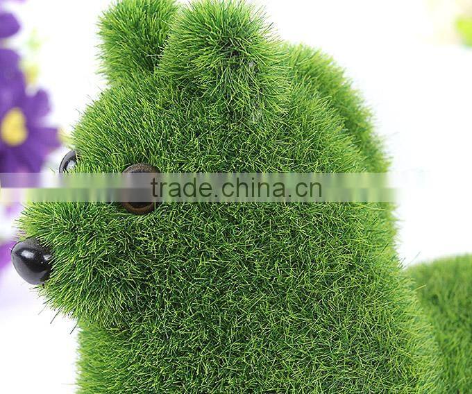 Creative potted decor handcraft flocking artificial alpaca animals