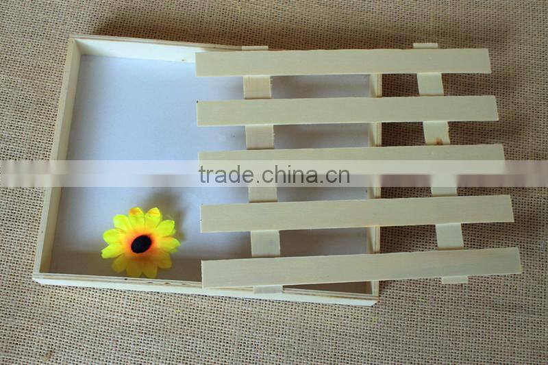 Food Use and Eco-Friendly Feature unfinished wooden chocolate packing box