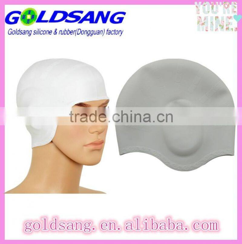 Silicone Swimming Swim Cap Hat & Ear Protective Prevent Water