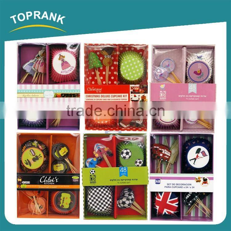 Toprank FDA Approved Paper Cupcake Liners Muffin Cups Disposable Cupcake Paper Baking Cups