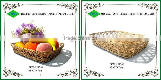 Paper rope woven fruit holder basket