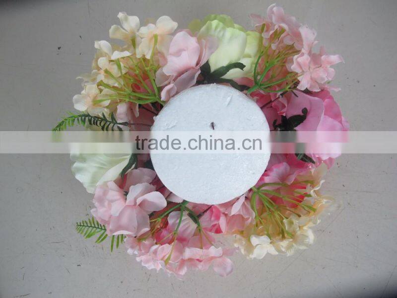 Wholesale China factory handmade artificial flower with foam stand for table centrepiece wedding home decoration
