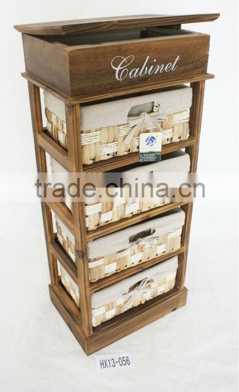 2013 newly arrival vintage furniture closets of woven drawer