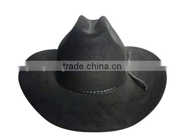 New products cheap man woman fitted custom wool fabric cowboy hat blanks wholesale made in china