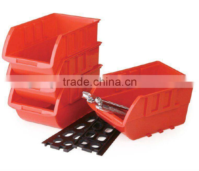4pcs plastic storage bin kit, wall mount parts bins,combination tool boxes (202669)