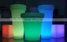 Color change attractive LED plastic decorative vase