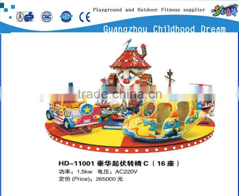 (HD-11001) 2014 Hot sale lovely clown carousel ,shopping mall theme park merry go round