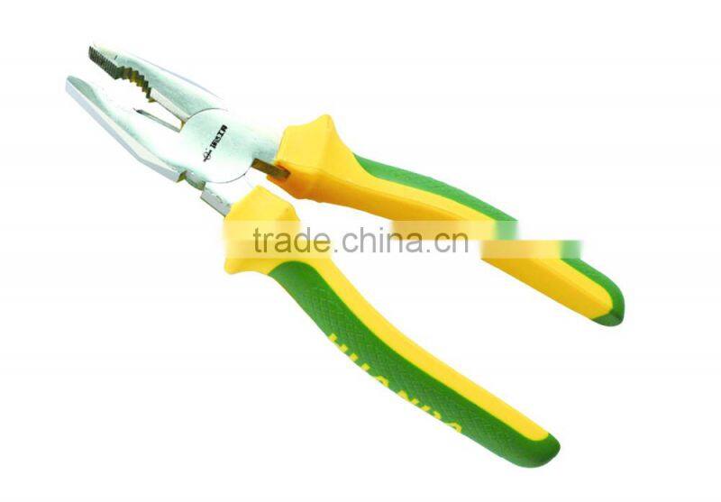 Fine polished diagonal cutting plier with big plastic handle