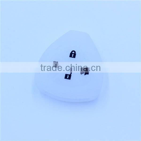 Silicone car key shell. fob key case for toyota 4 buttons