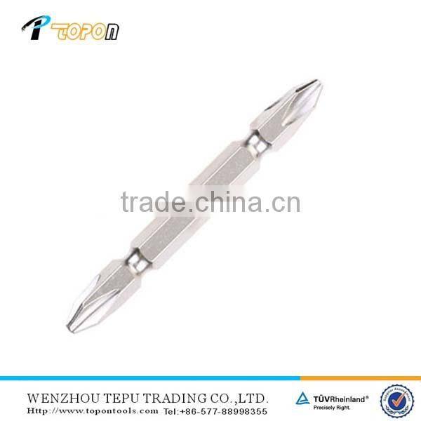 Top quality free sample sand-blasting PH2 Double head/end s2 screwdriver bit