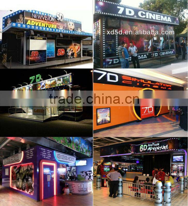 Mini 5D Cinema (Blue) Hot Selling 4D 5D 6D Cinema 3d simulator movie System amusement 7d cinema