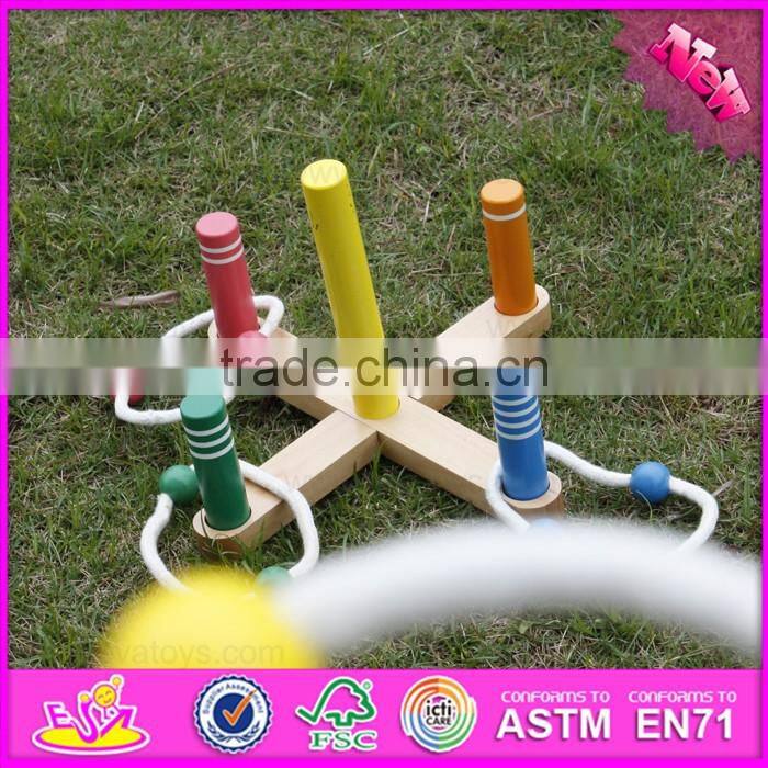 2016 hot sale baby wooden ring toss,top fashion kids wooden ring toss,high quality children wooden ring toss W01A162