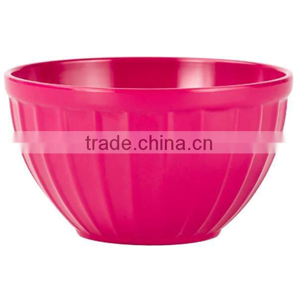 custom Ice Cream 16-ounce Fluted Bowl - Raspberry
