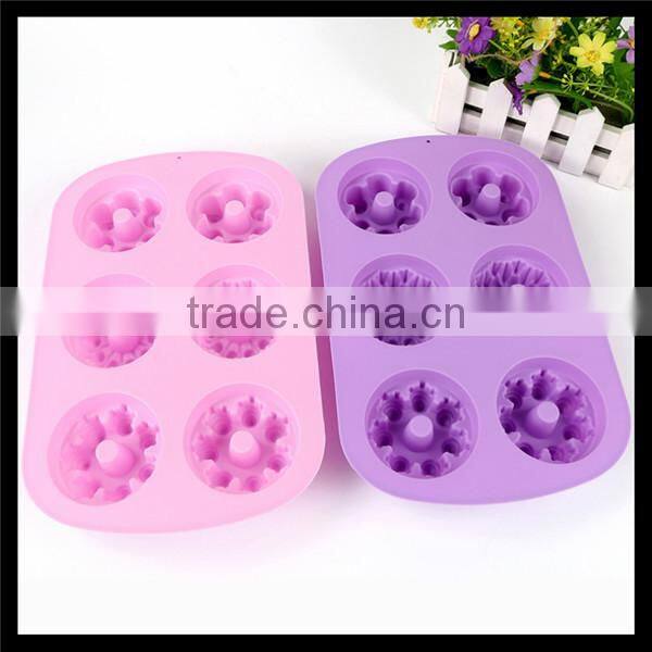 Silicone cake mold SOAP mold chocolate molds six-Castle Cake Pan