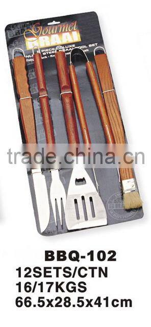 BBQ Set For Fork Tong Spatula Brusher
