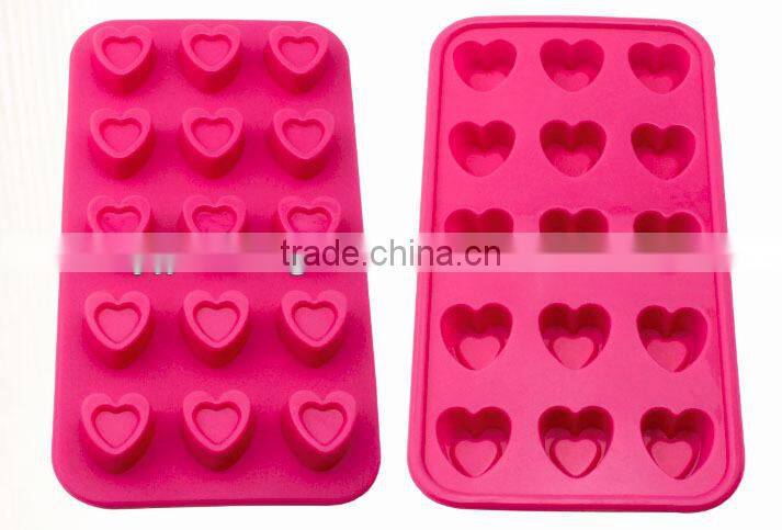 Ice cube Silicone Ice tray with heart shape
