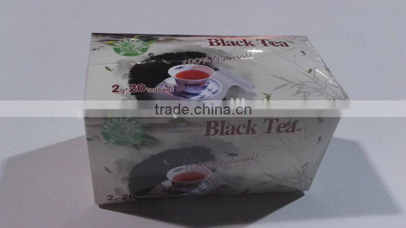wholesale factory price black tea type organic certified tea in tea bags