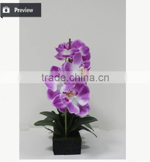 artificial table orchids Customized with foam base