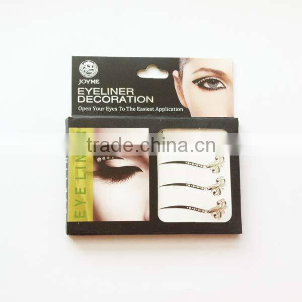 Silvery Temporary Eyeliner Tattoo Sticker