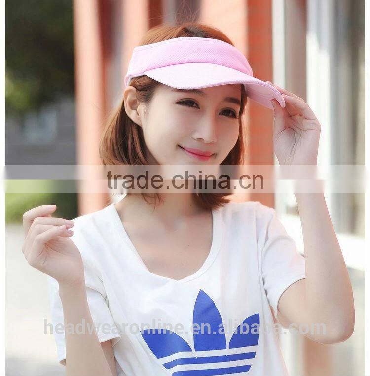 Custom Fashion Solid Color Mesh Fabric Sun Protection Visors China Factory